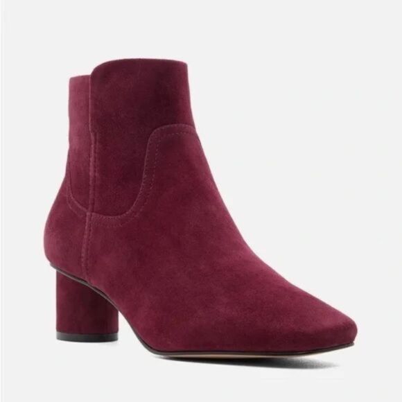 Draper James Bethany Booties in Burgundy size 7.5 - Picture 1 of 4